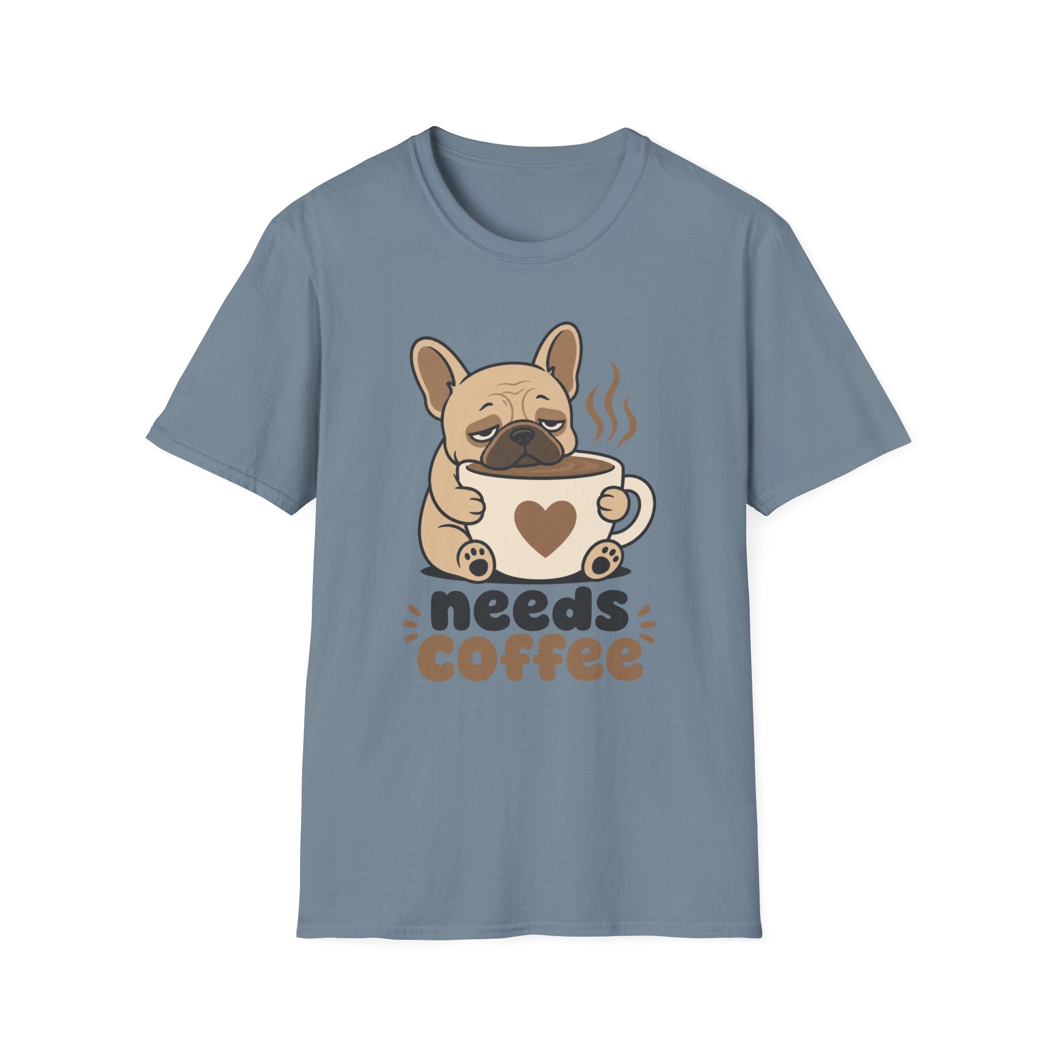 Frenchie Needs Coffee T-Shirt