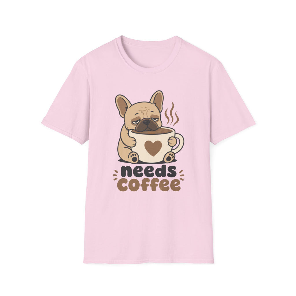 Frenchie Needs Coffee T-Shirt