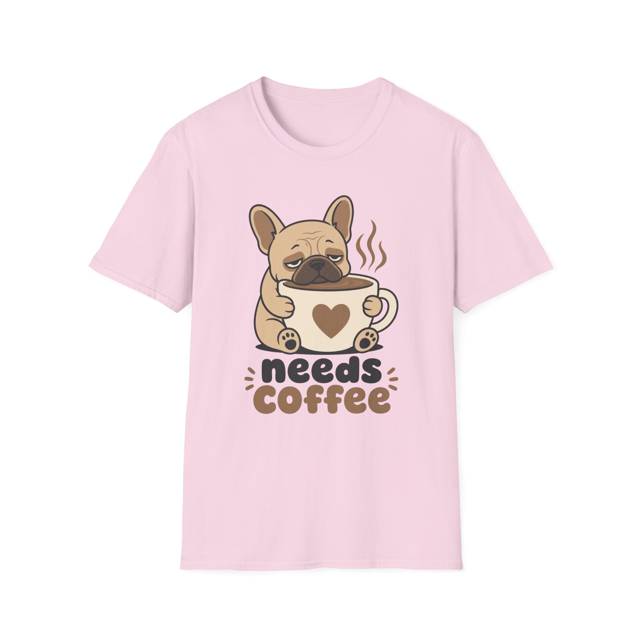 Frenchie Needs Coffee T-Shirt