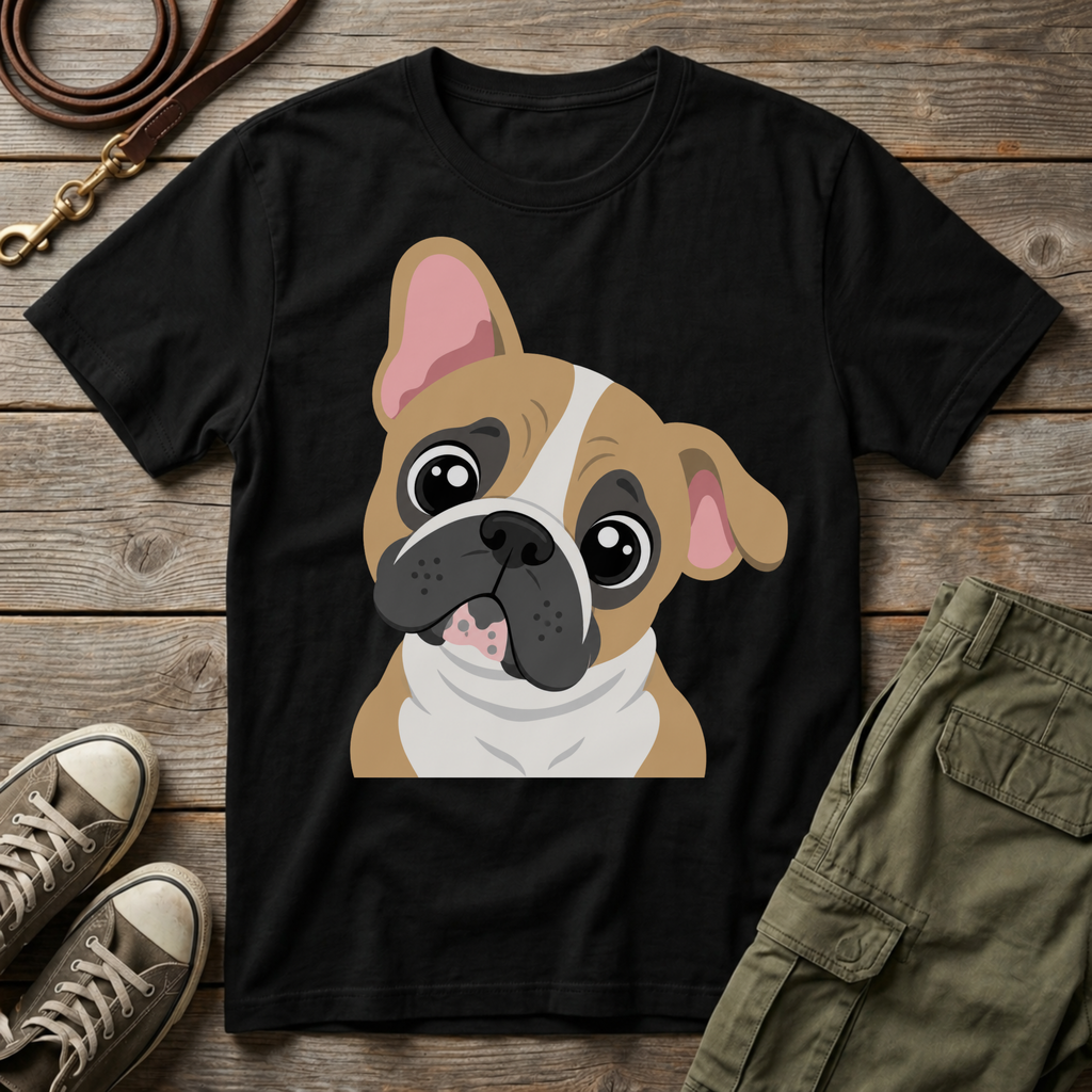 Frenchie Head Tilt T-Shirt