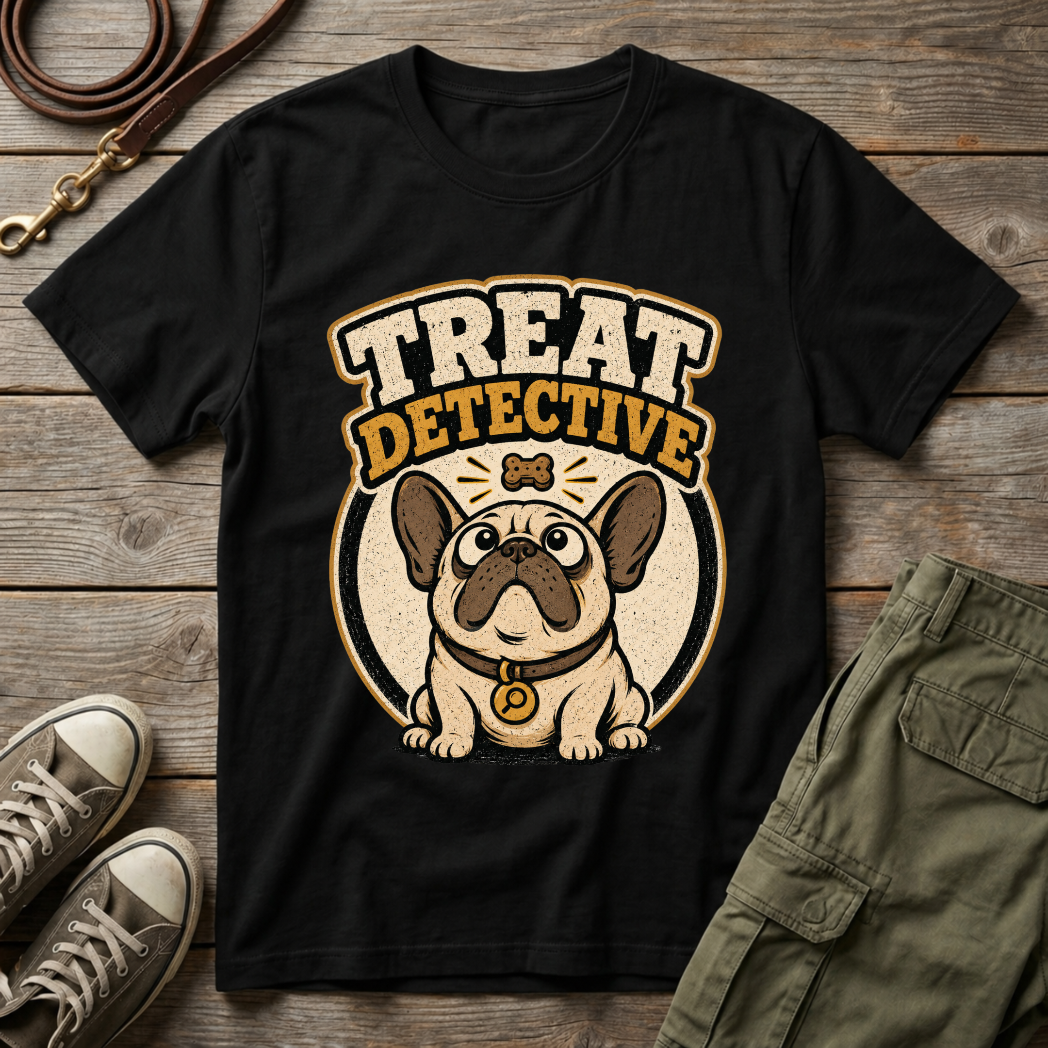 Frenchie Treat Detective T-Shirt