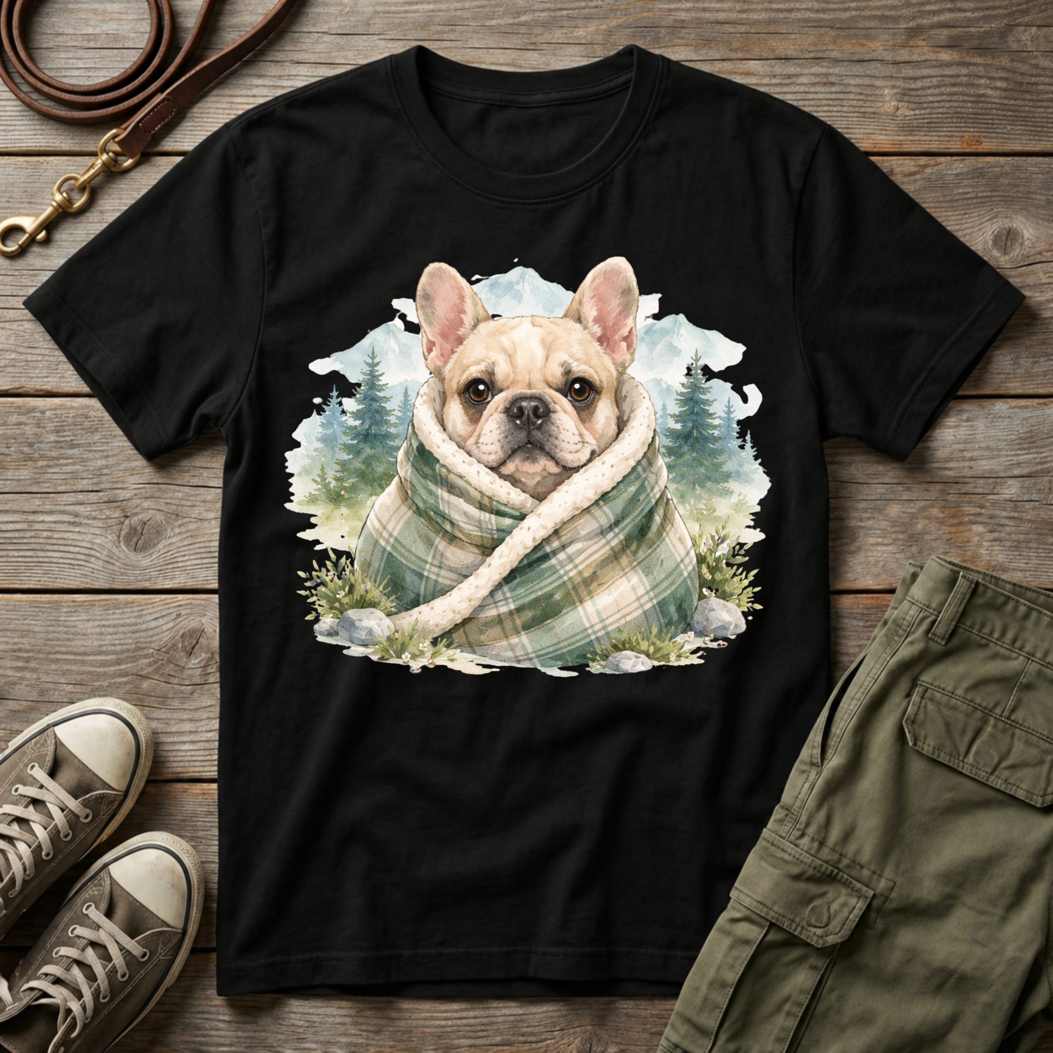 Cozy Mountain Frenchie T-Shirt