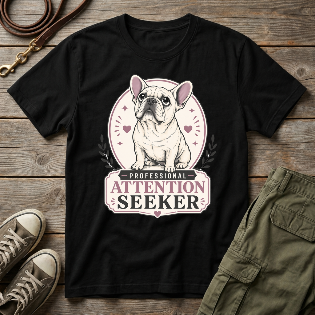 Frenchie Attention Seeker T-Shirt