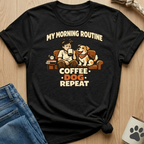 Coffee Dog Repeat T-Shirt
