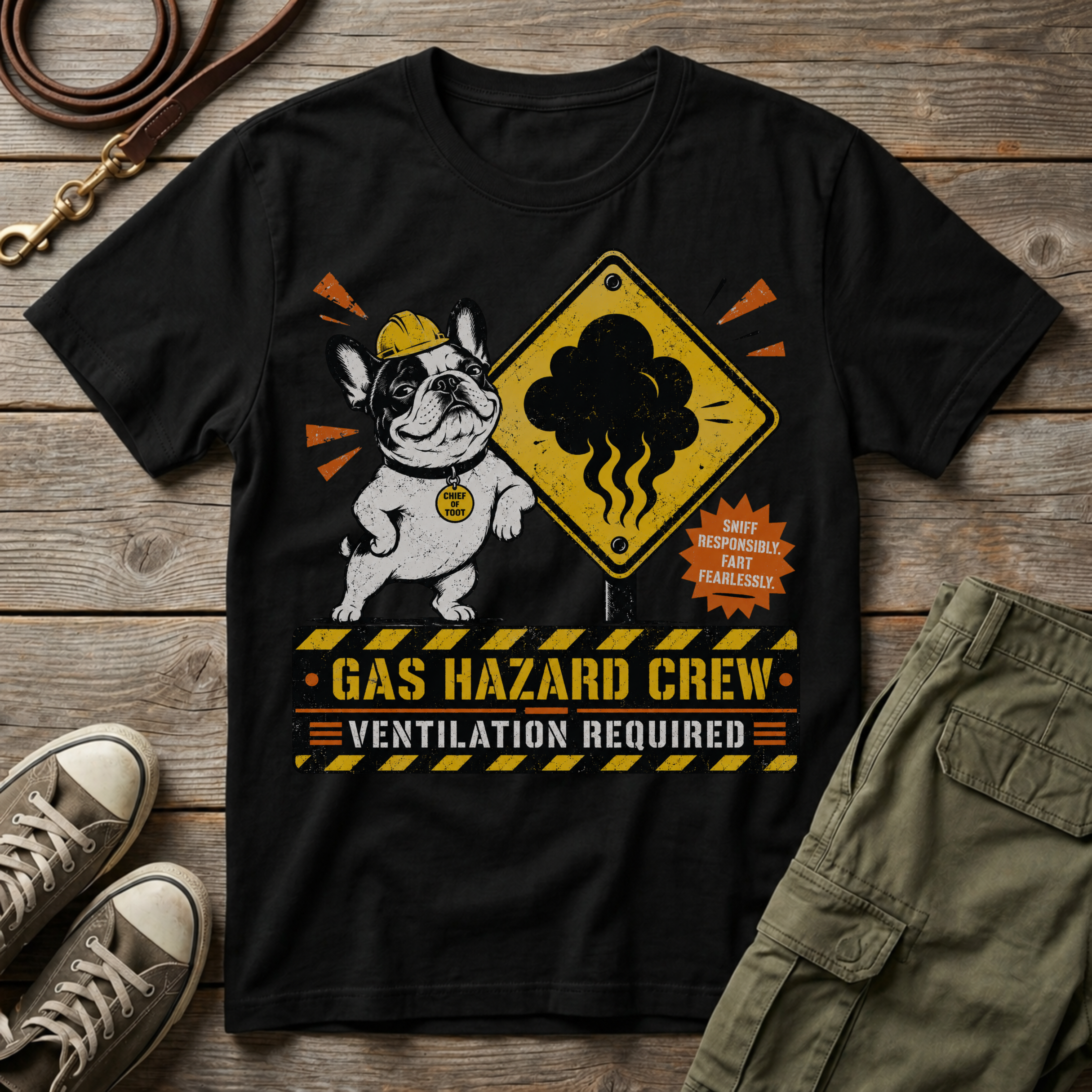 Frenchie Gas Hazard T-Shirt