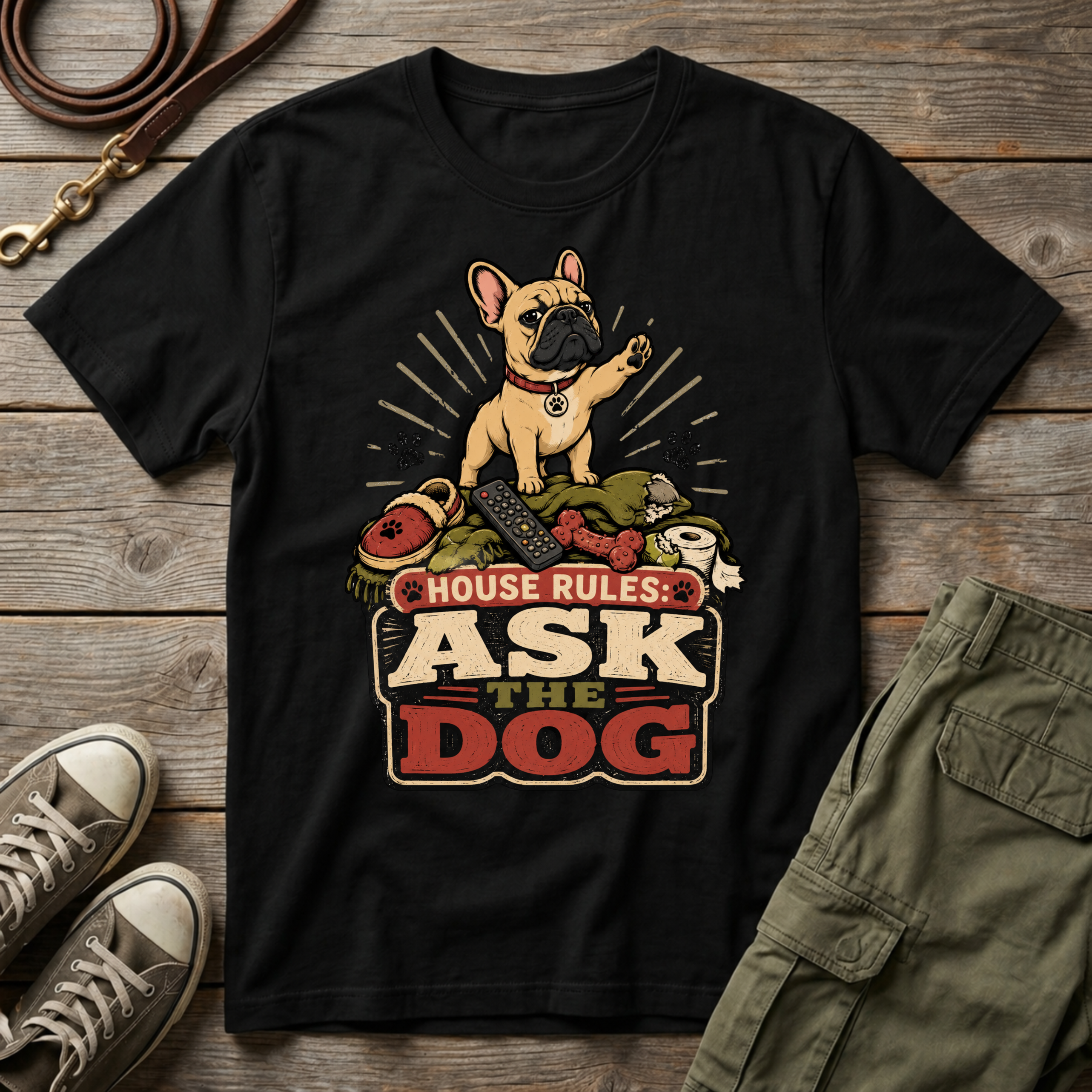 House Rules Ask The Dog T-Shirt