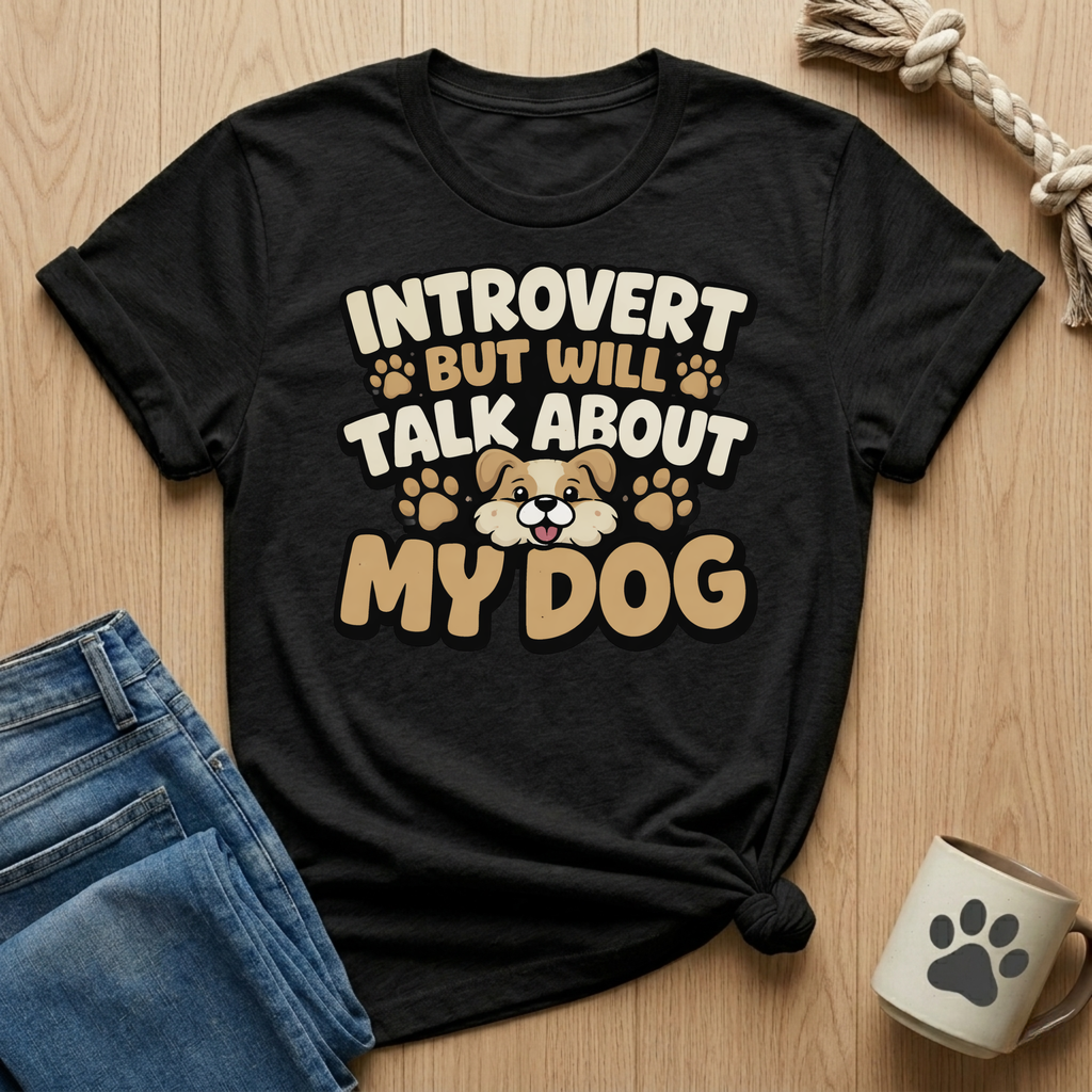 Introvert But Will Talk About My Dog T-Shirt