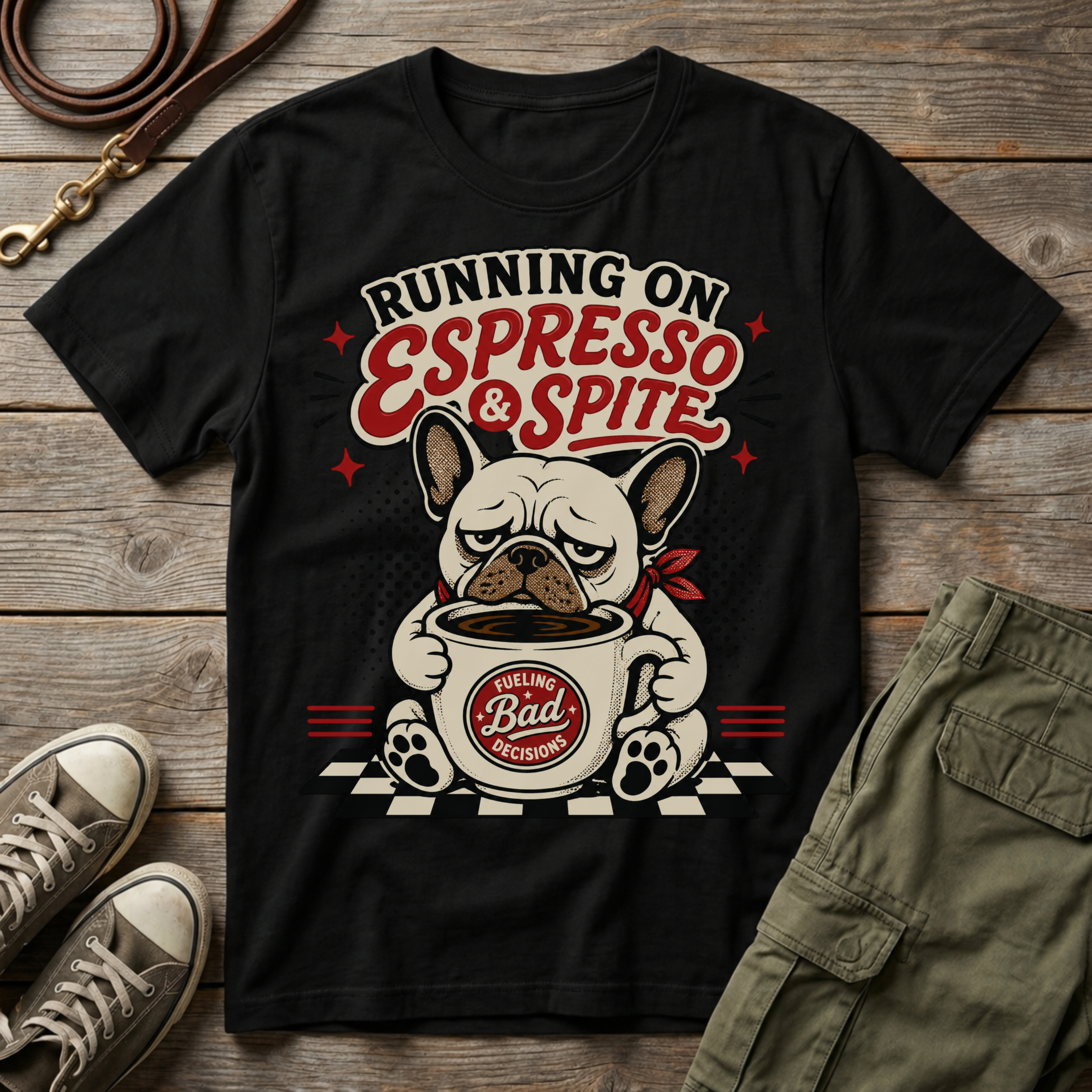 Frenchie Espress & Spite T-Shirt