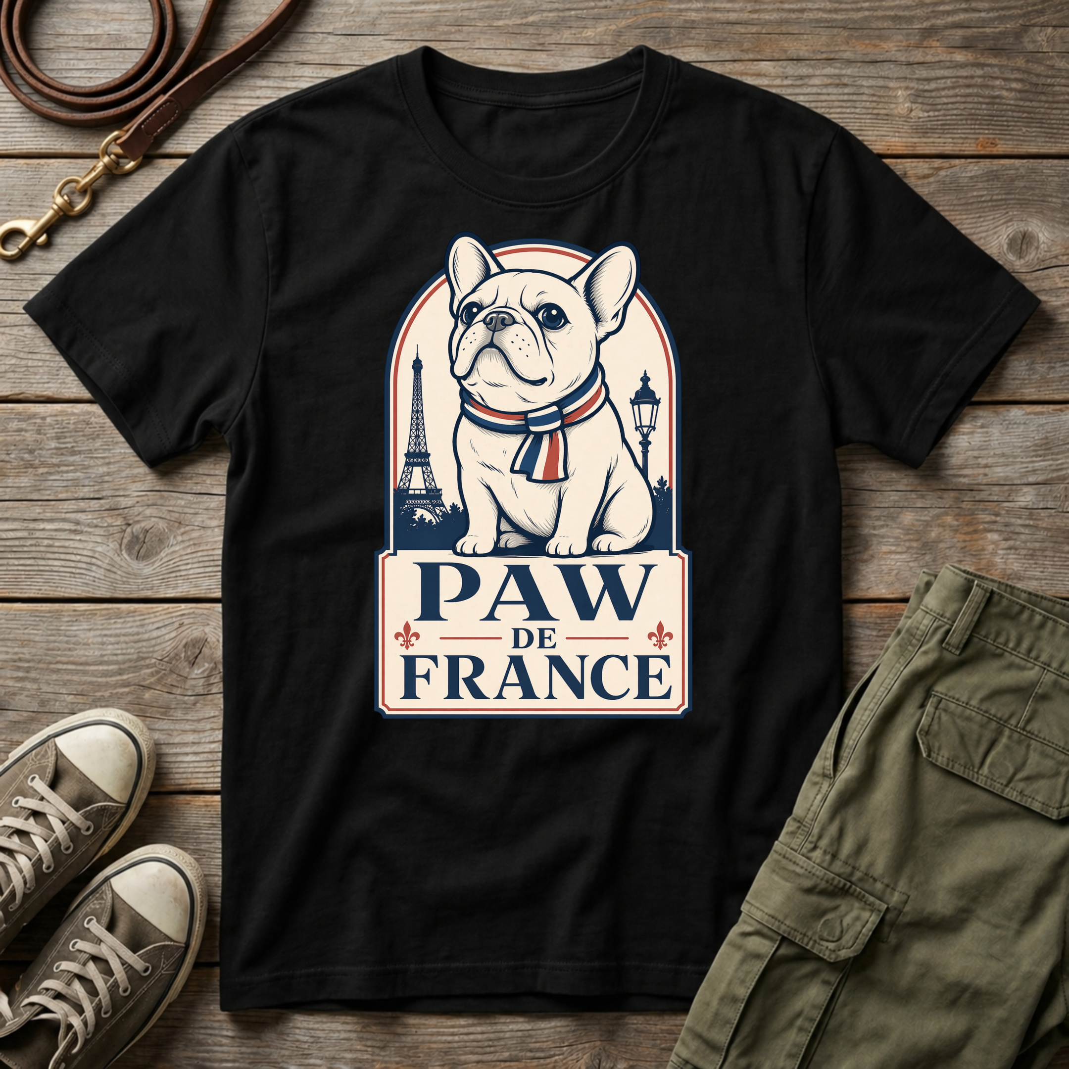 Frenchie Paw de France T-Shirt