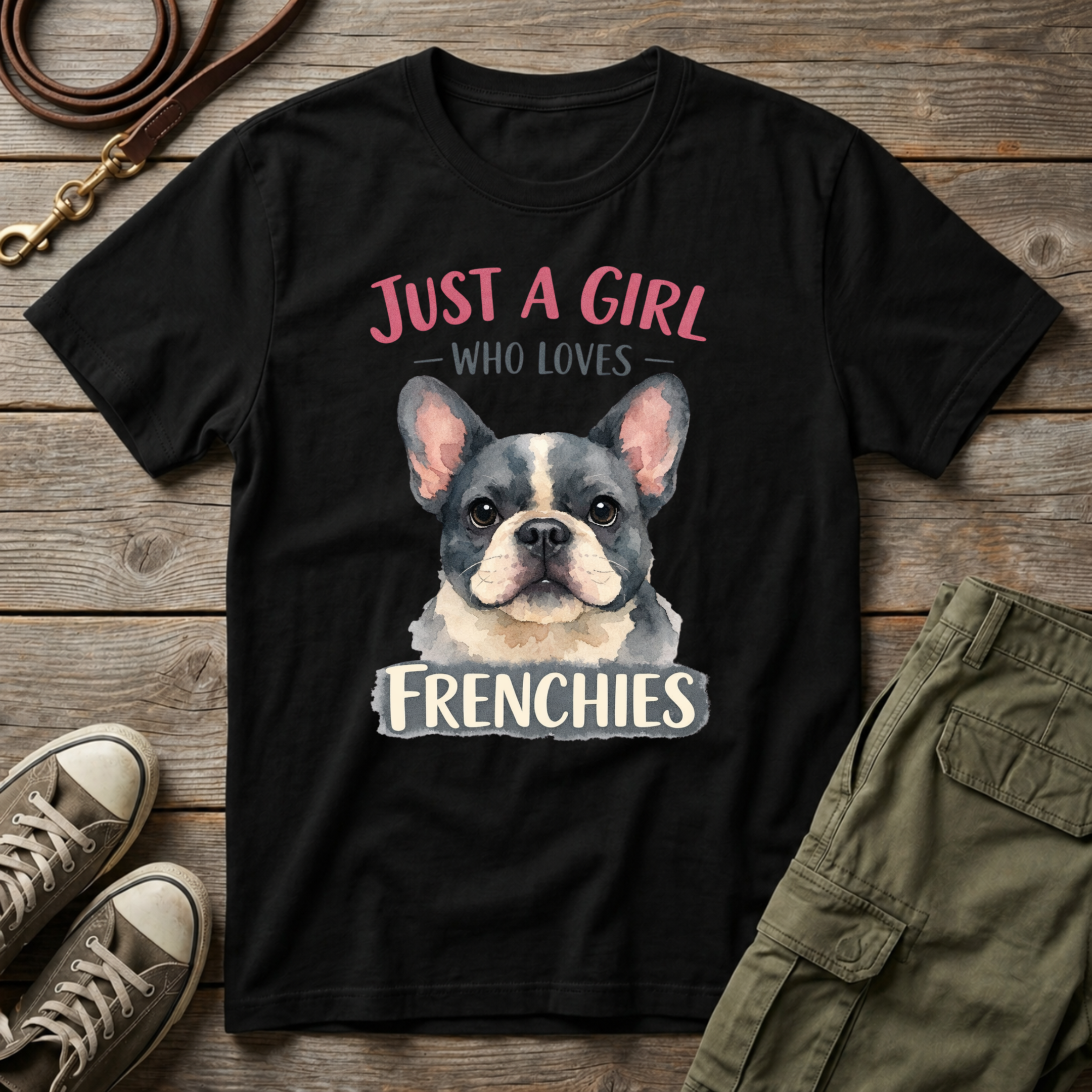 Girl Loves Frenchies T-Shirt