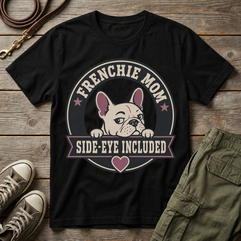 Frenchie Mom Side-eye Included T-Shirt