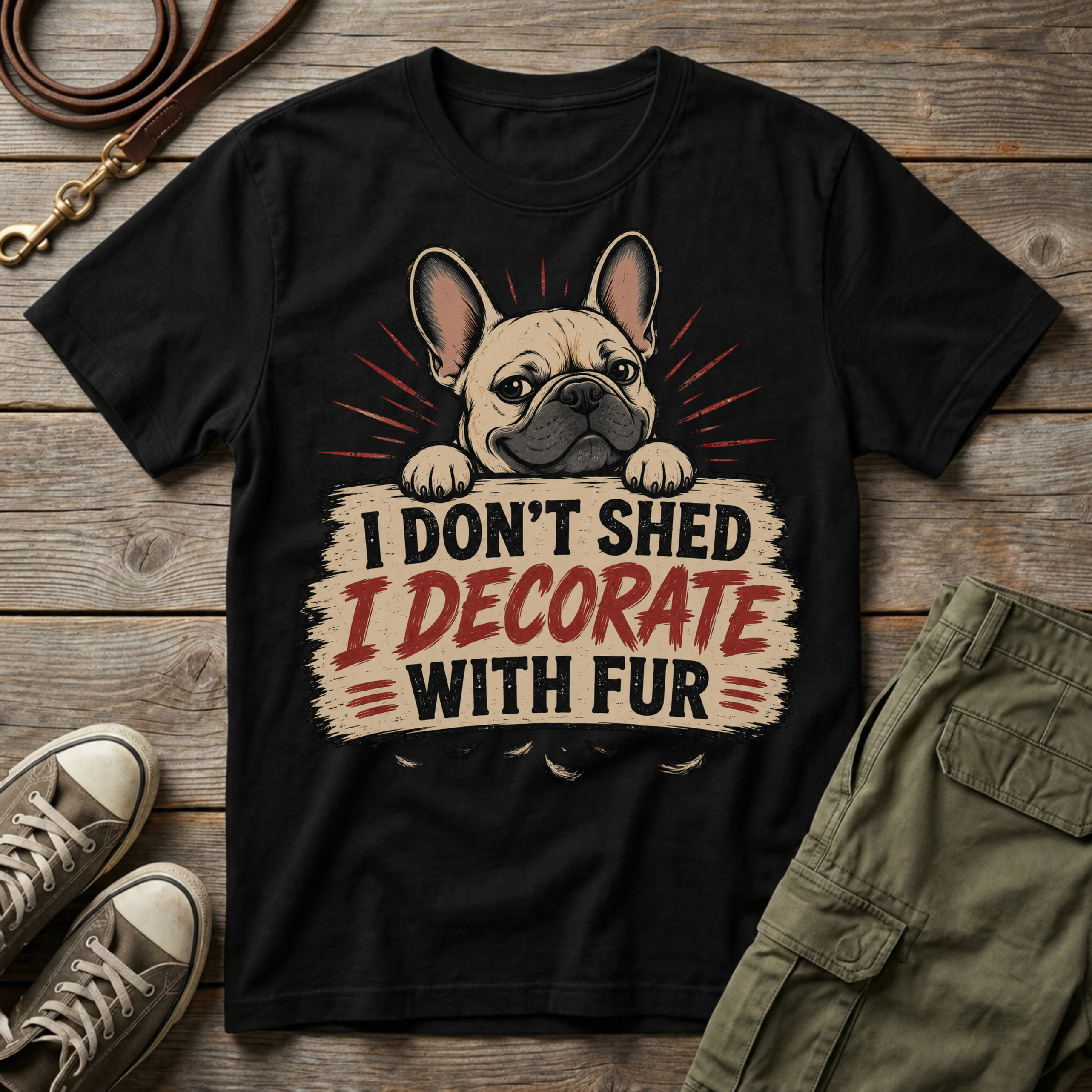 I Don't Shed, I Decorate with Fur T-Shirt