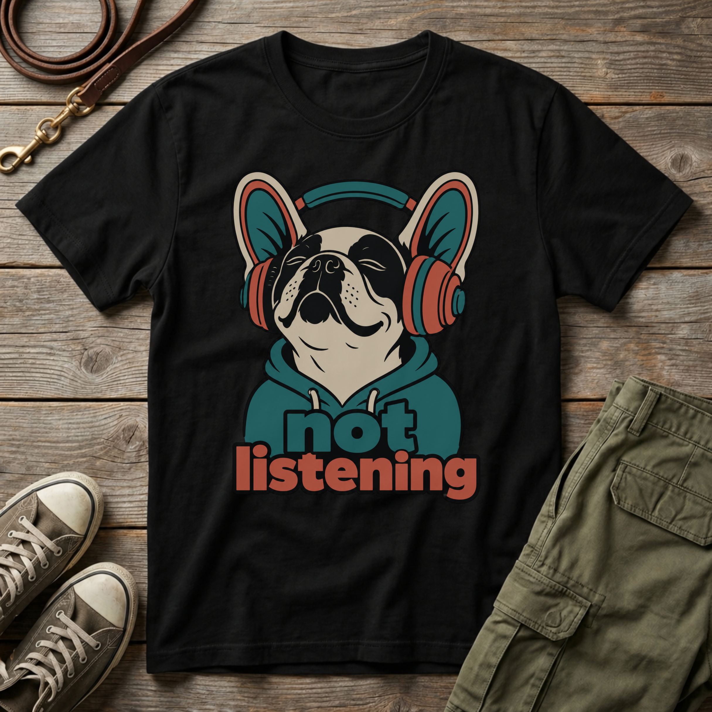 Frenchie Not Listening T-Shirt
