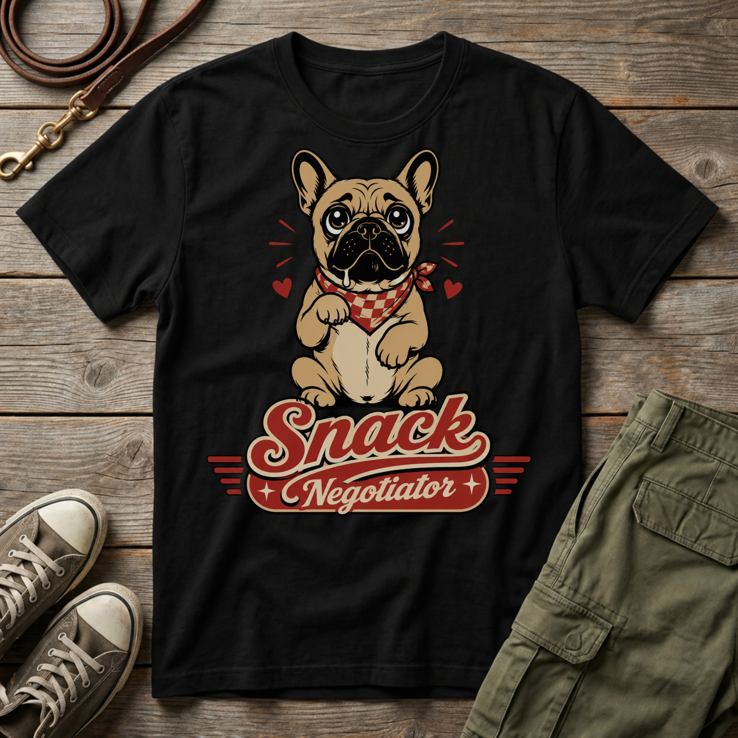 Frenchie Snack Negotiator T-Shirt