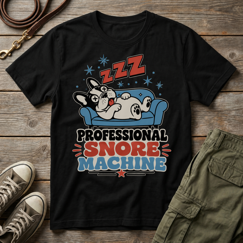 Frenchie Professional Snore Machine T-Shirt
