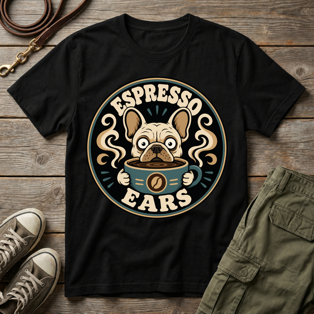 Frenchie Espresso Ears T-Shirt