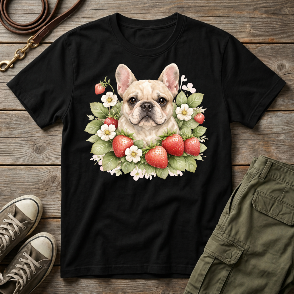 Frenchie Strawberry T-Shirt