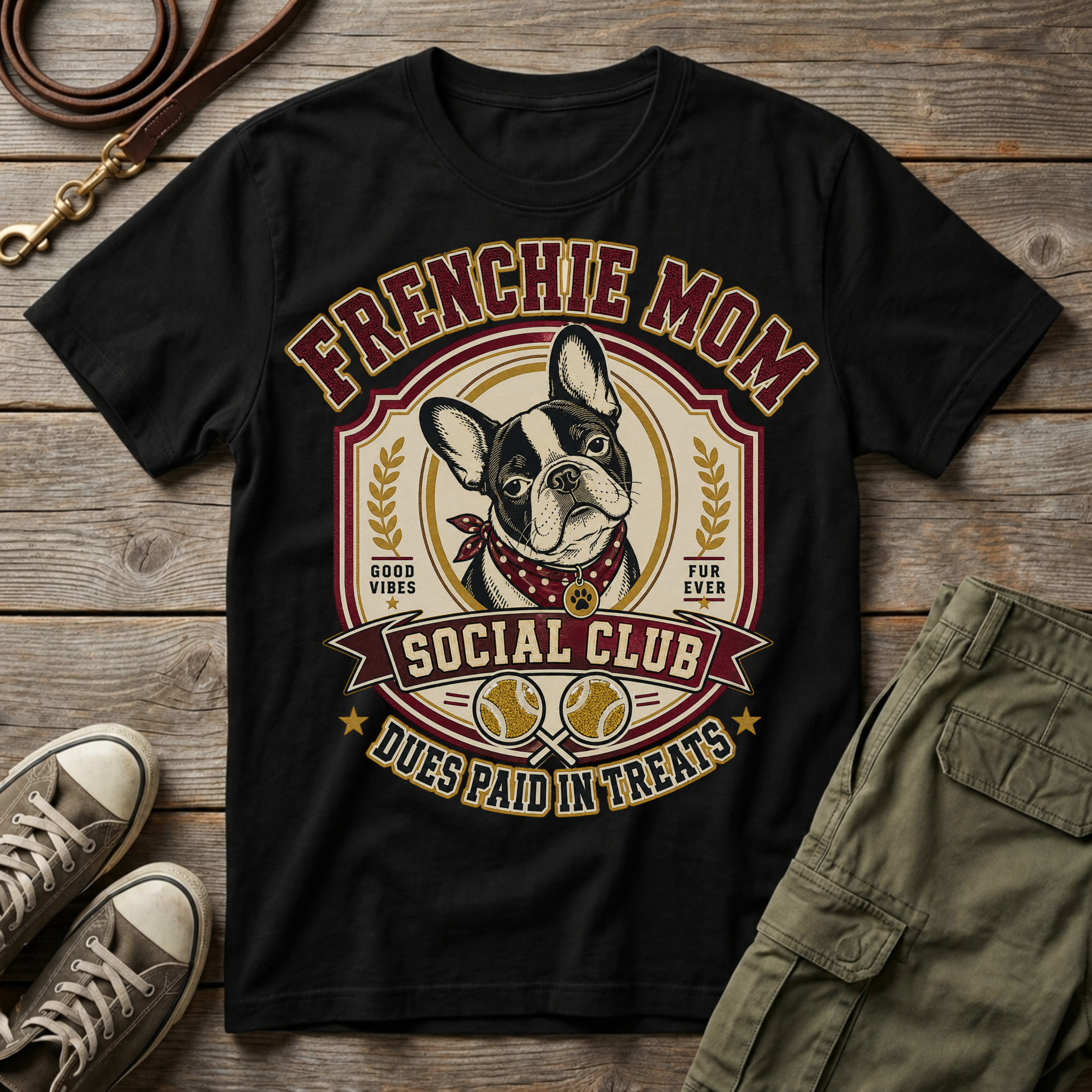 Frenchie Mom Social Club T-Shirt
