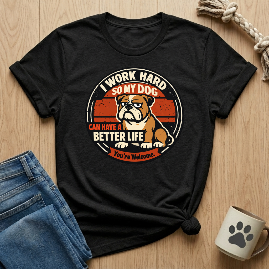 I Work Hard So My Dog Can Have A Better Life T-Shirt