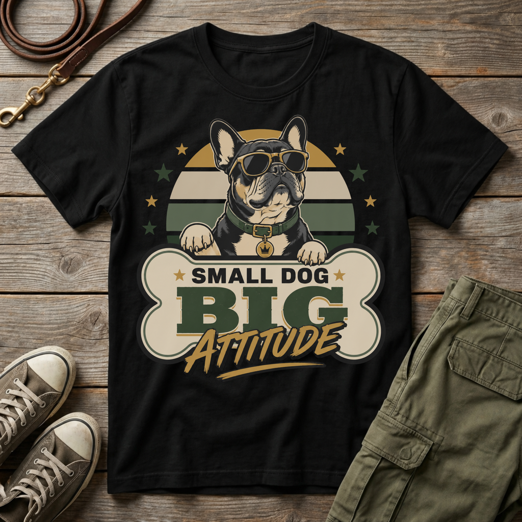 Frenchie Big Attitude T-Shirt