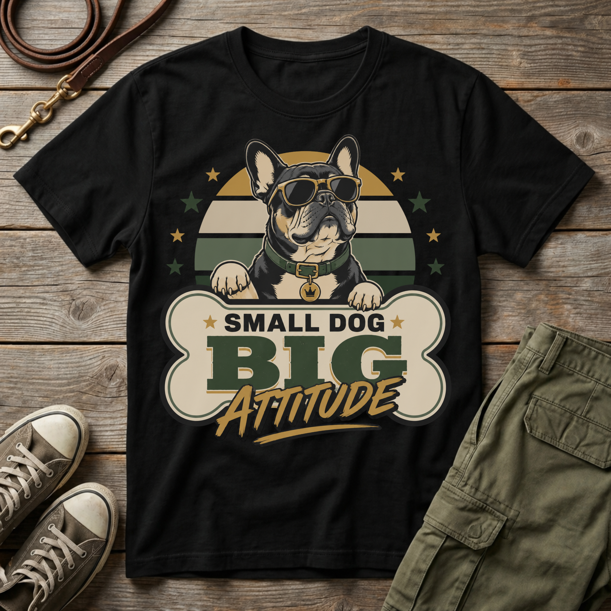 Frenchie Big Attitude T-Shirt