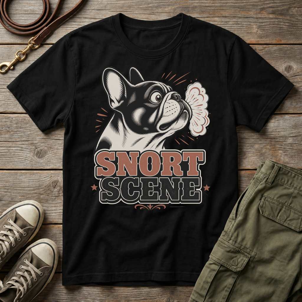 Frenchie Snort Scene T-Shirt