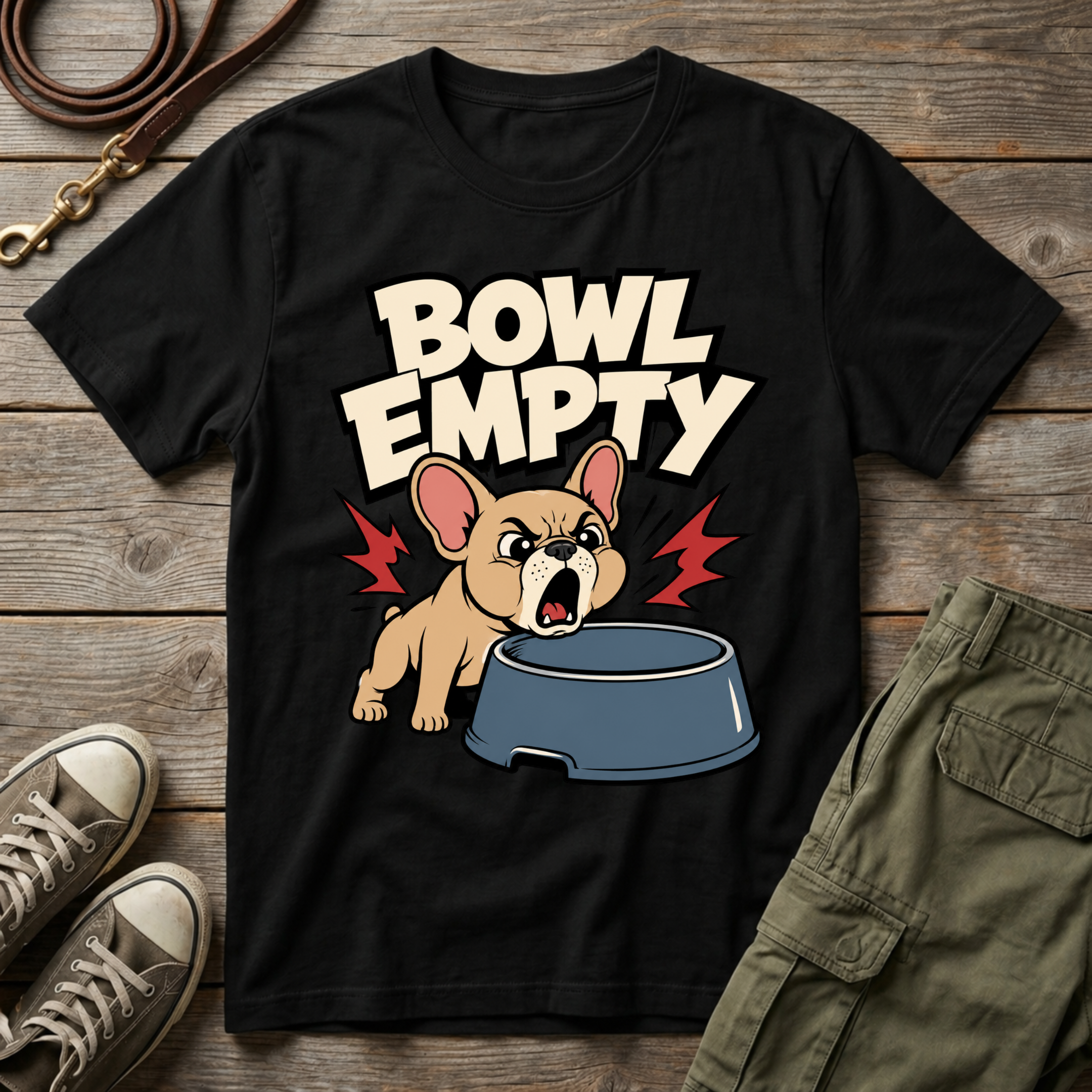 Frenchie Empty Bowl T-Shirt
