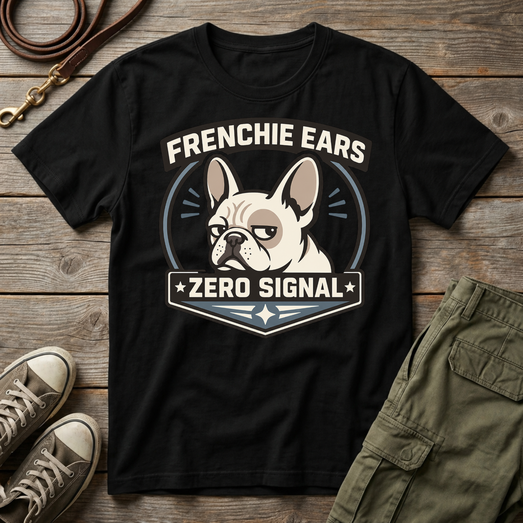 Frenchie Ears 0 Signal T-Shirt