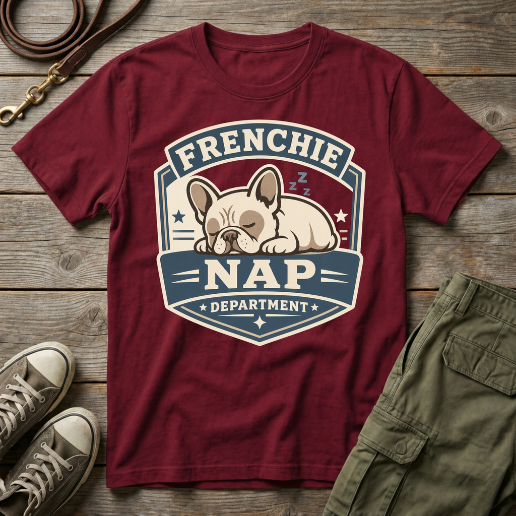 Frenchie Nap Department T-Shirt
