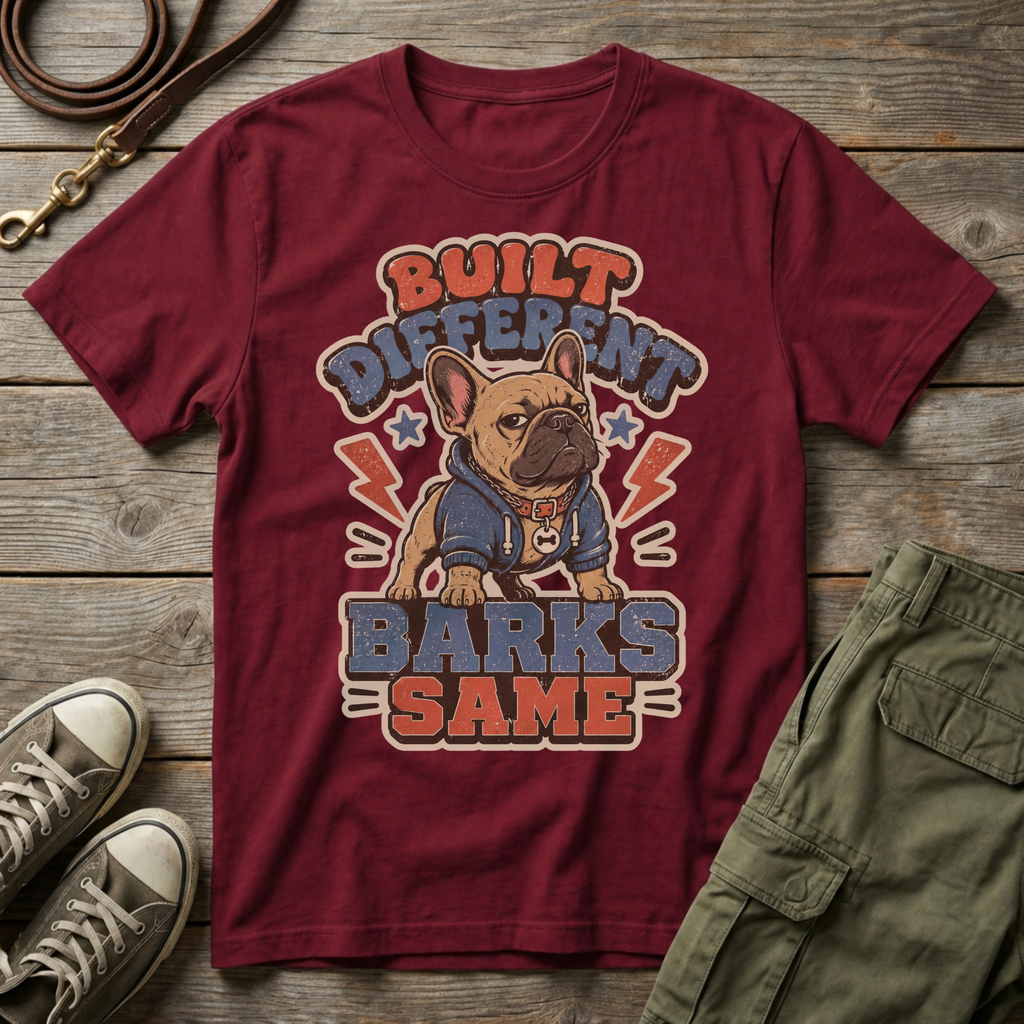 Frenchie Built Different T-Shirt