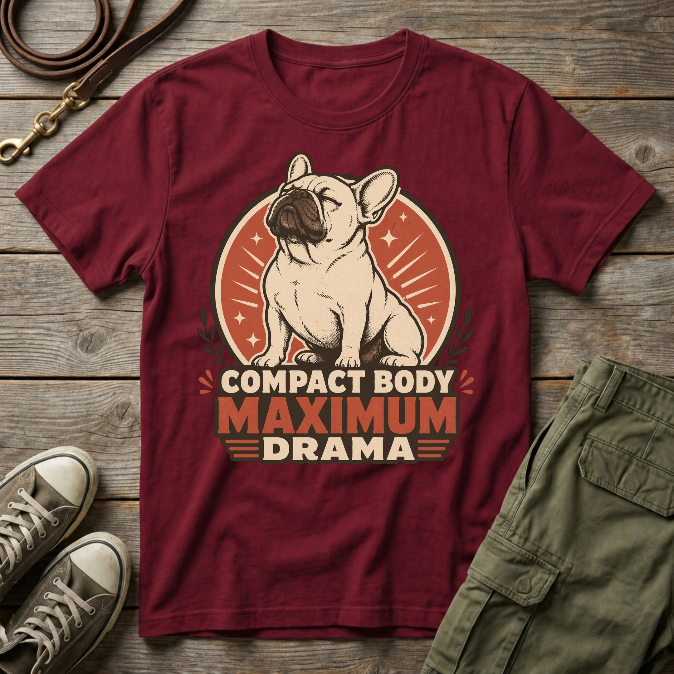 Frenchie Max Drama T-Shirt