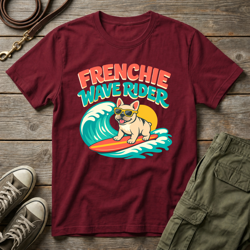 Frenchie Wave Rider T-Shirt