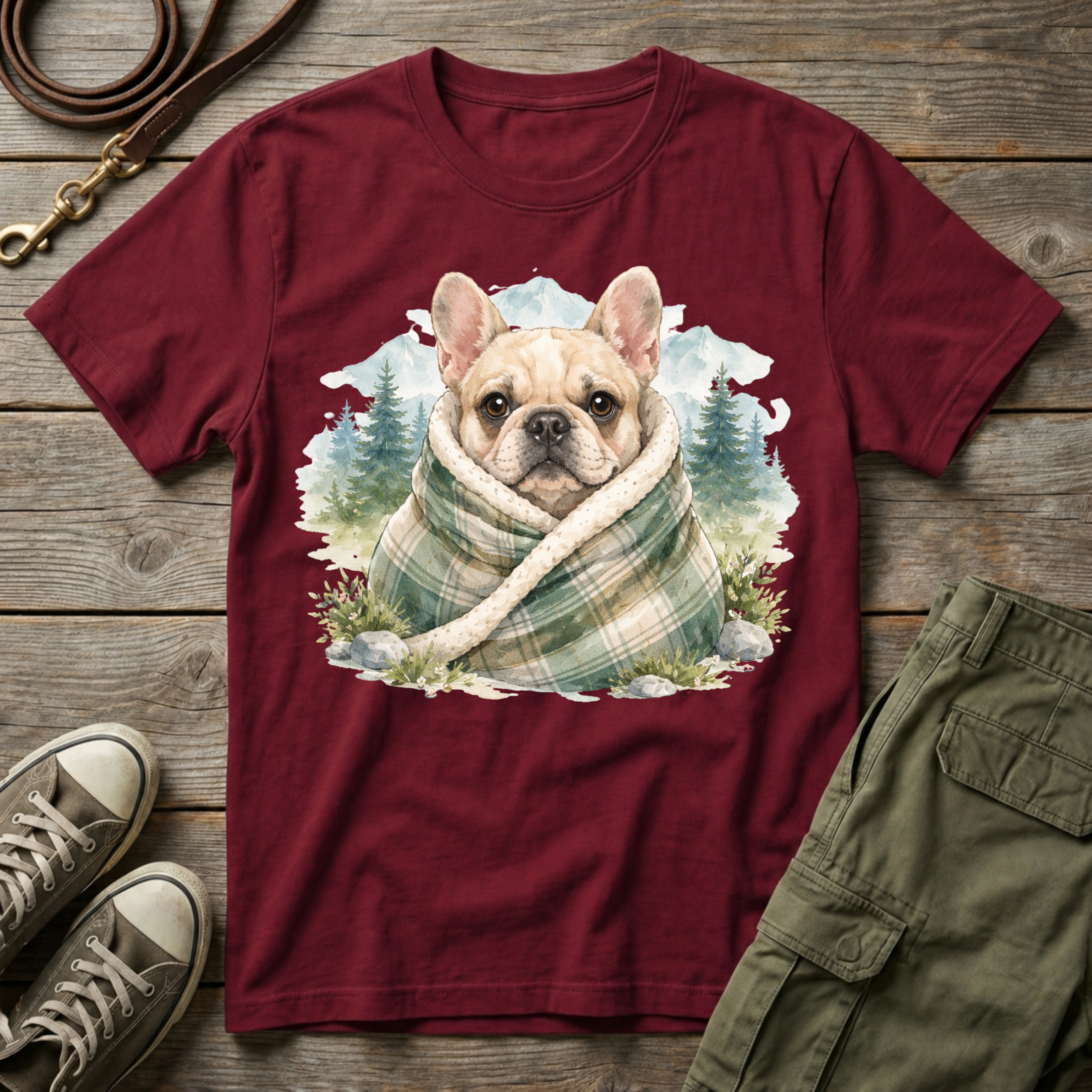 Cozy Mountain Frenchie T-Shirt