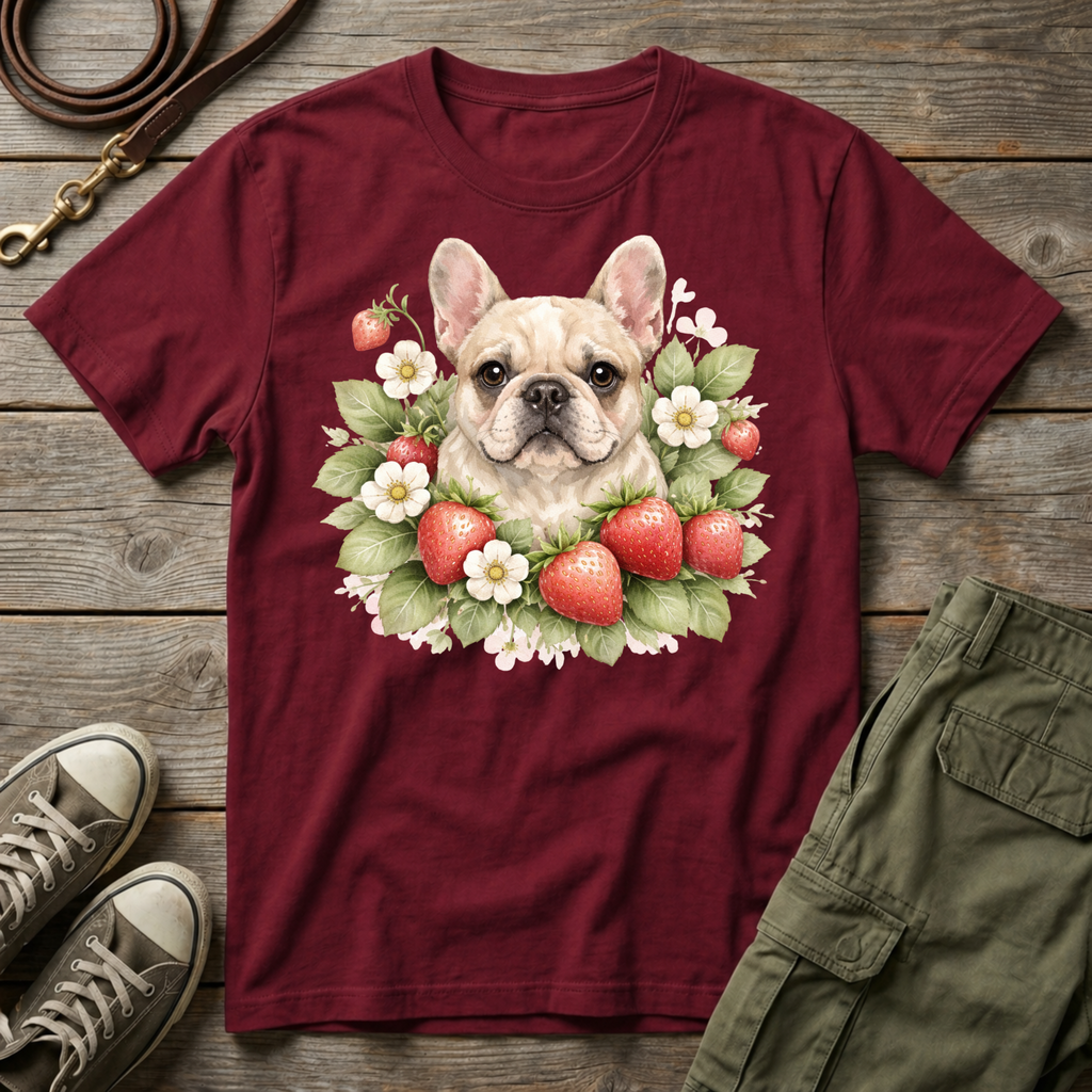 Frenchie Strawberry T-Shirt
