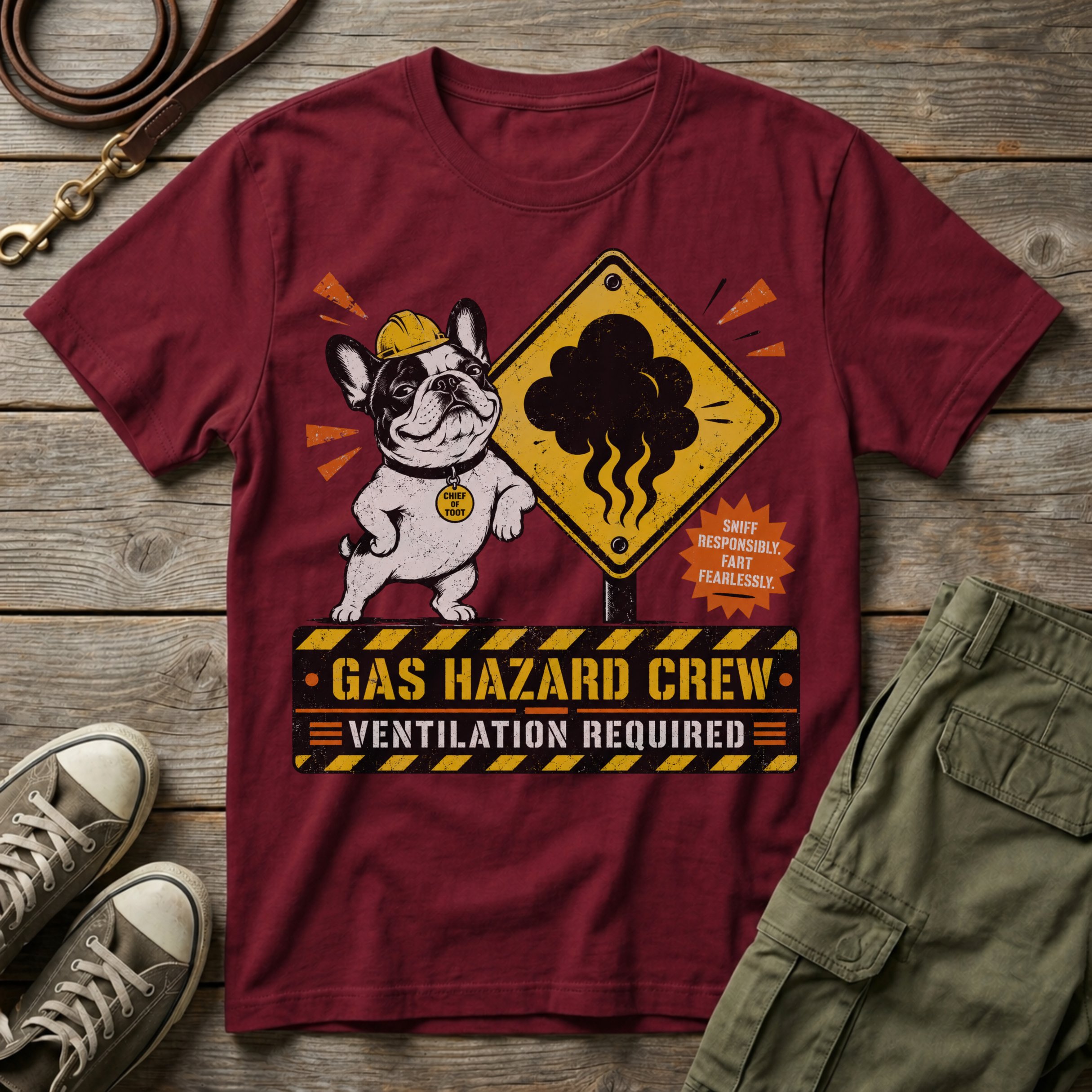 Frenchie Gas Hazard T-Shirt