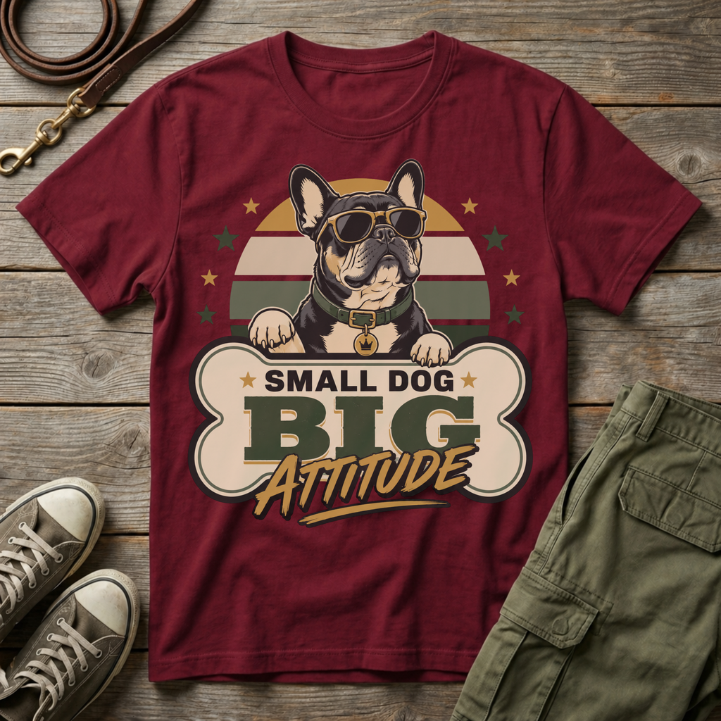 Frenchie Big Attitude T-Shirt
