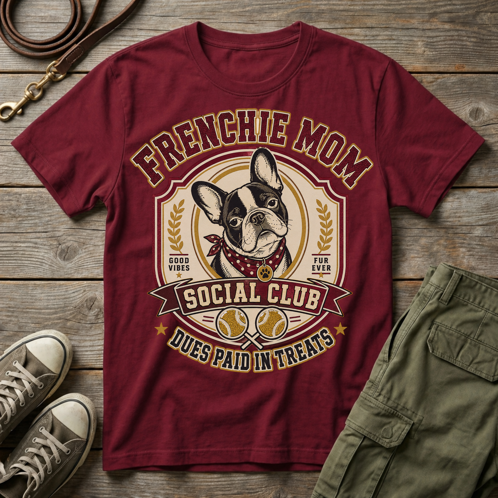 Frenchie Mom Social Club T-Shirt