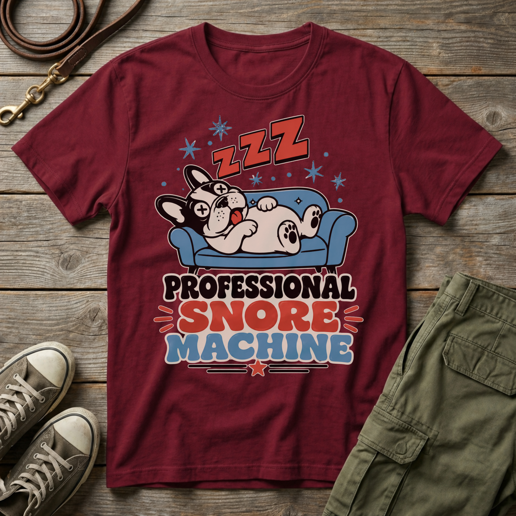 Frenchie Professional Snore Machine T-Shirt