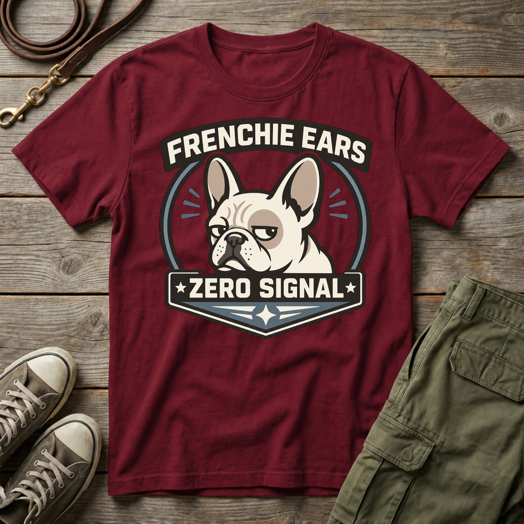 Frenchie Ears 0 Signal T-Shirt