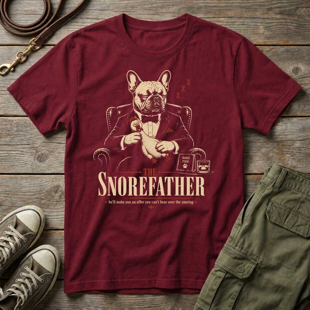 Frenchie Snore Father T-Shirt