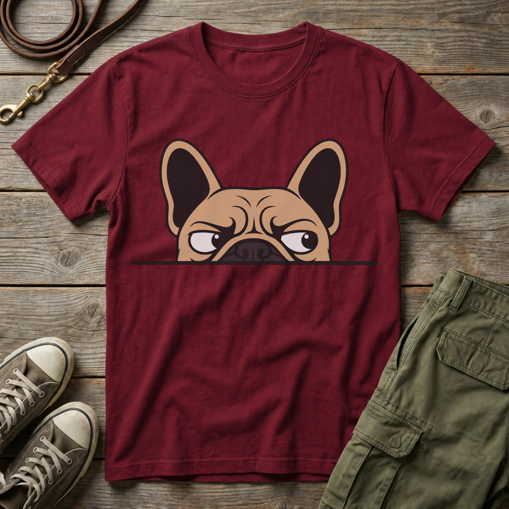 Frenchie Peaking T-Shirt