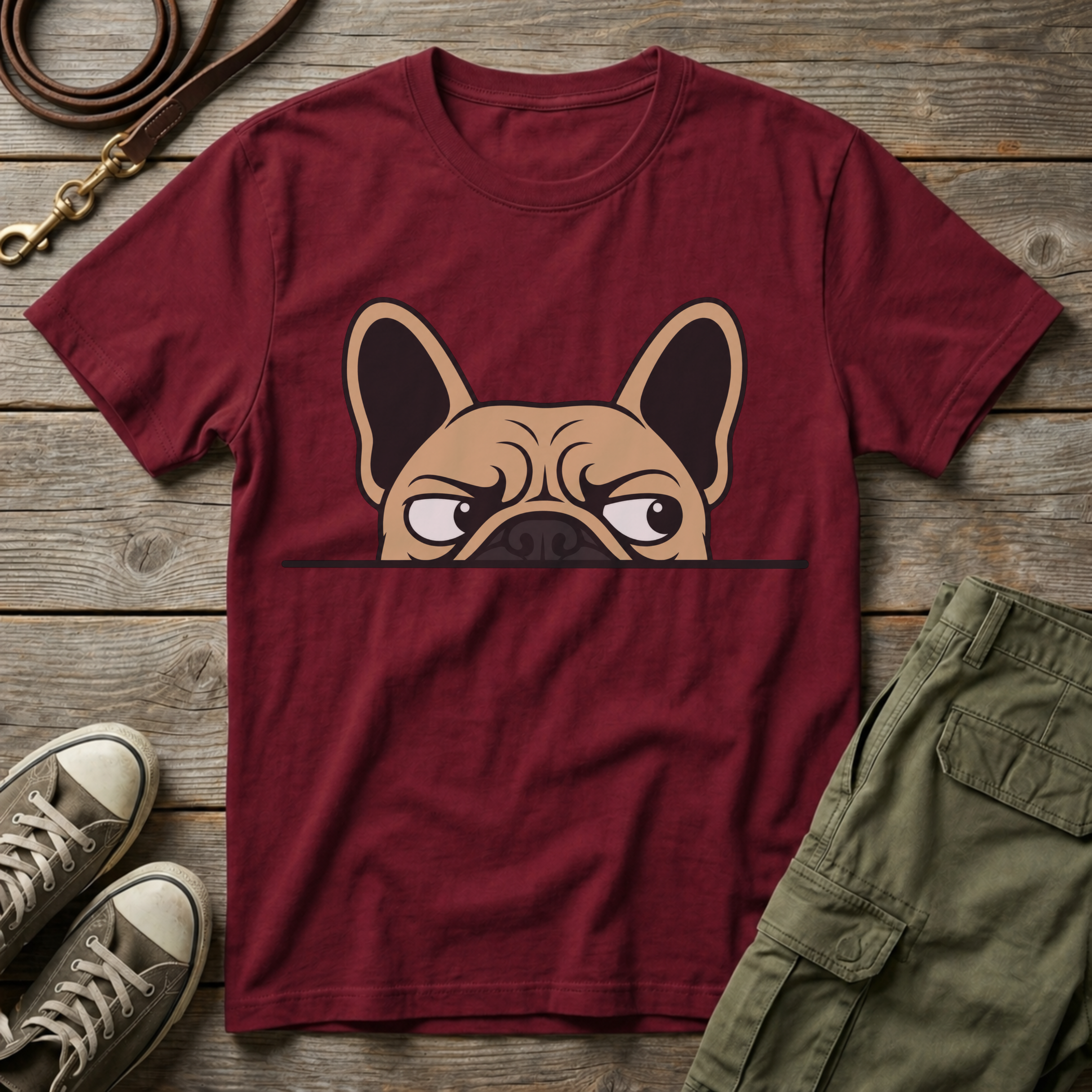 Frenchie Peaking T-Shirt