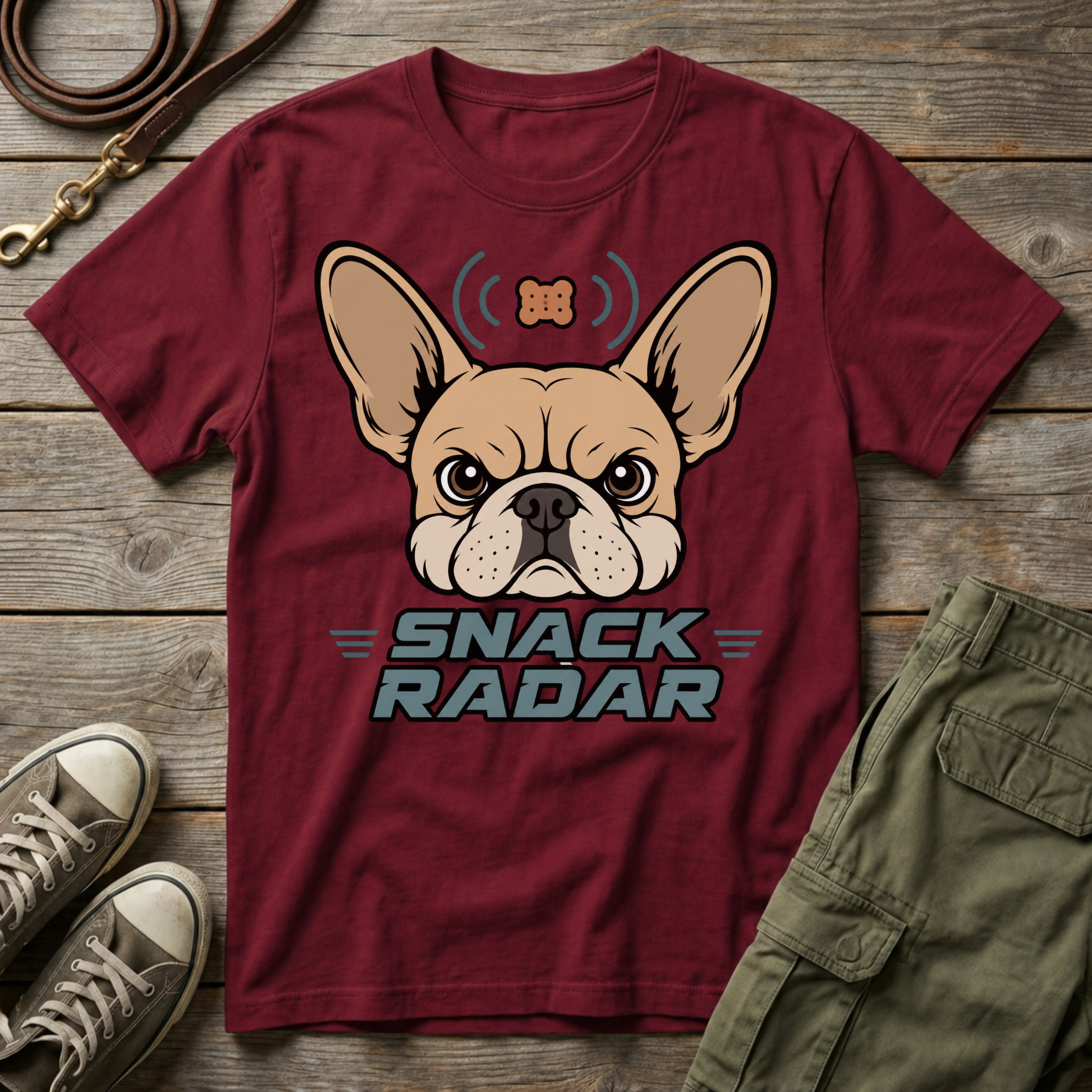 Frenchie Snack Radar T-Shirt