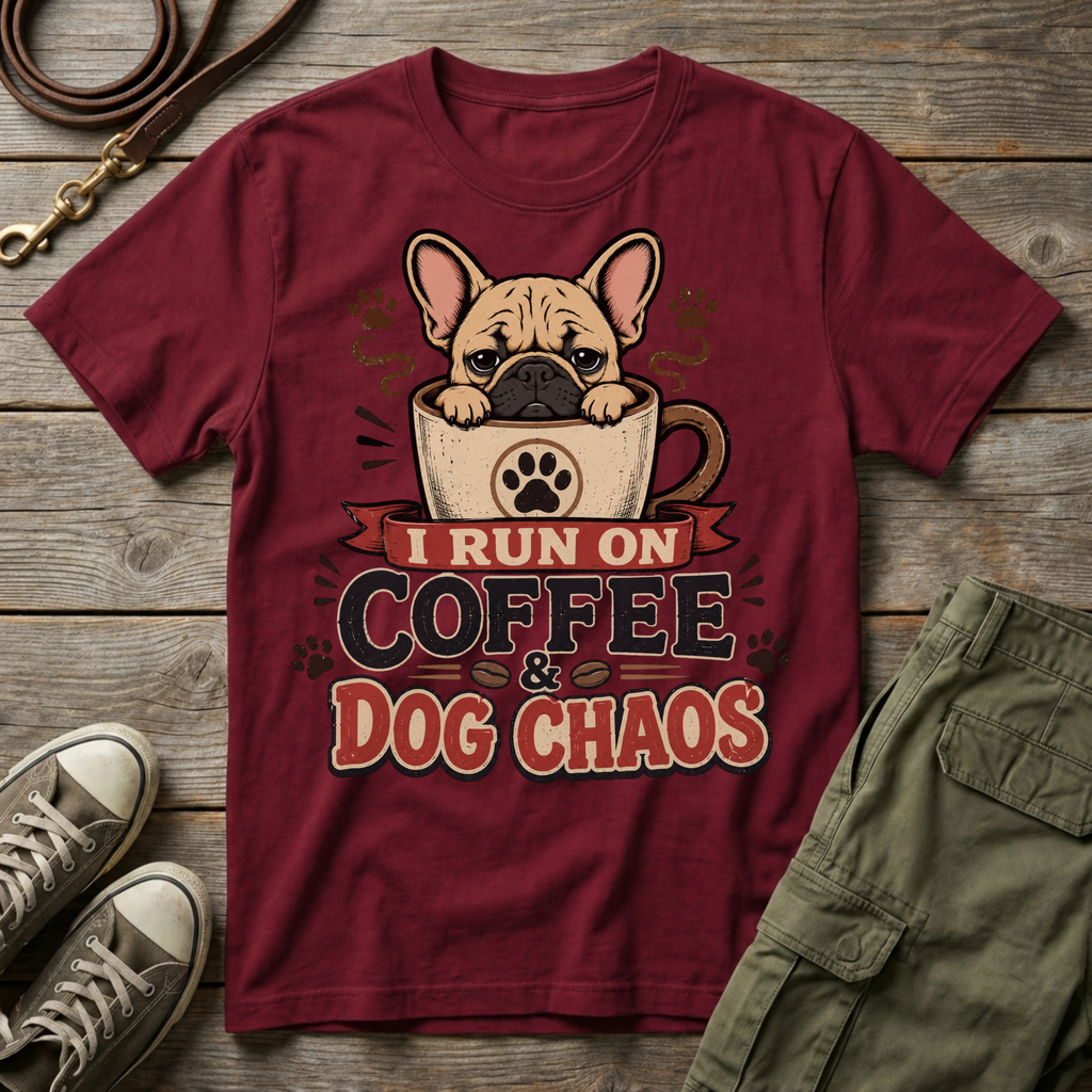I Run on Coffee & Dog Chaos T-Shirt