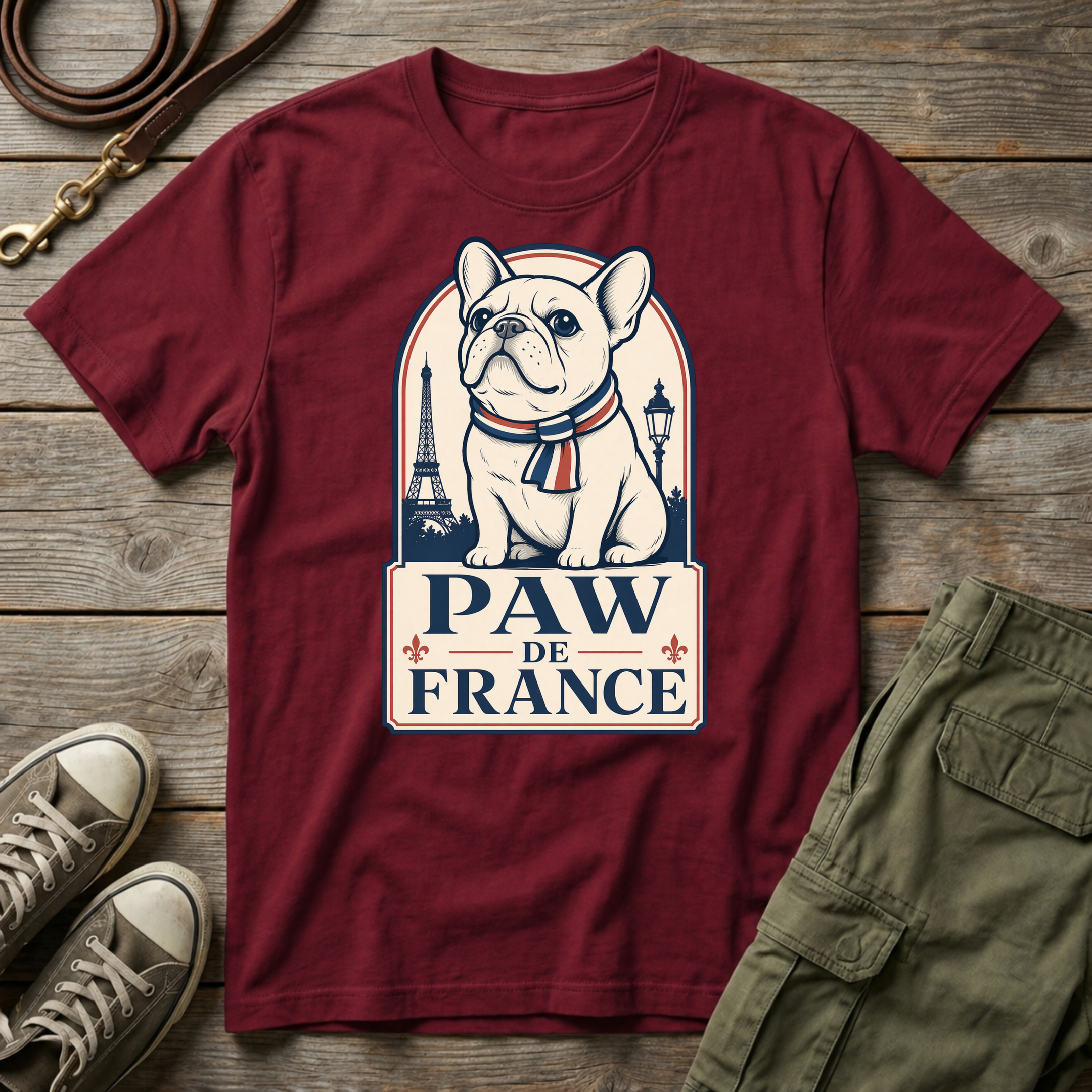 Frenchie Paw de France T-Shirt