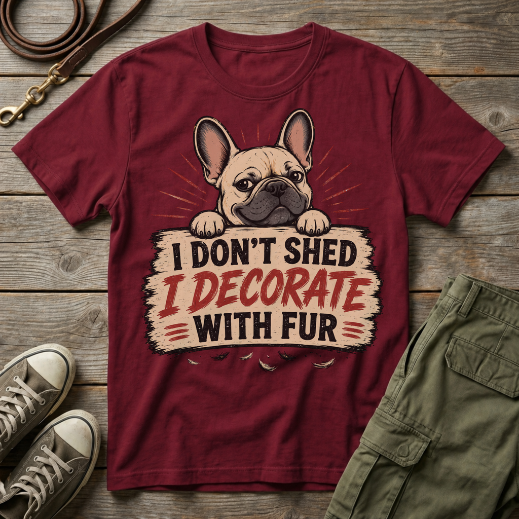 I Don't Shed, I Decorate with Fur T-Shirt