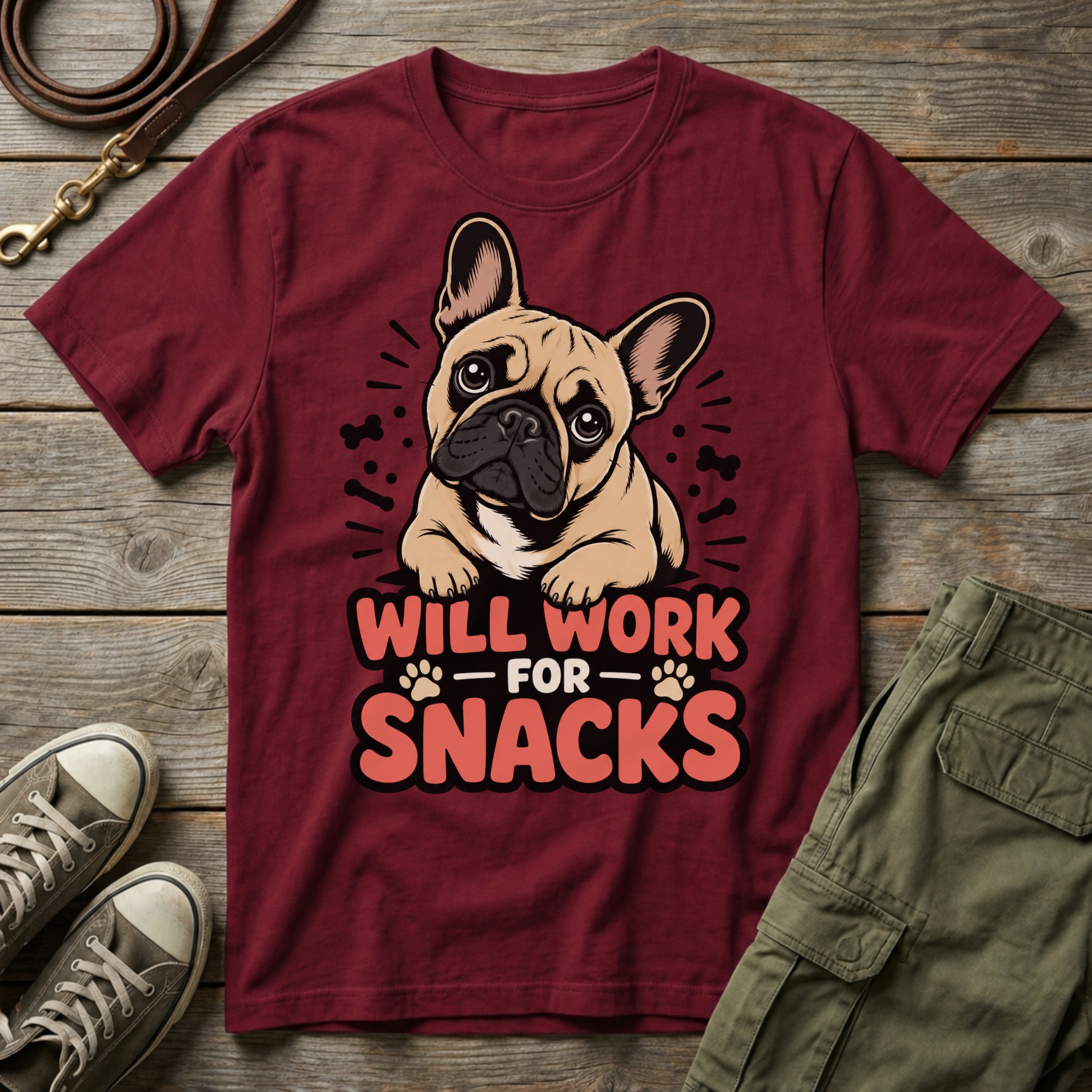 Will Work for Snacks T-Shirt