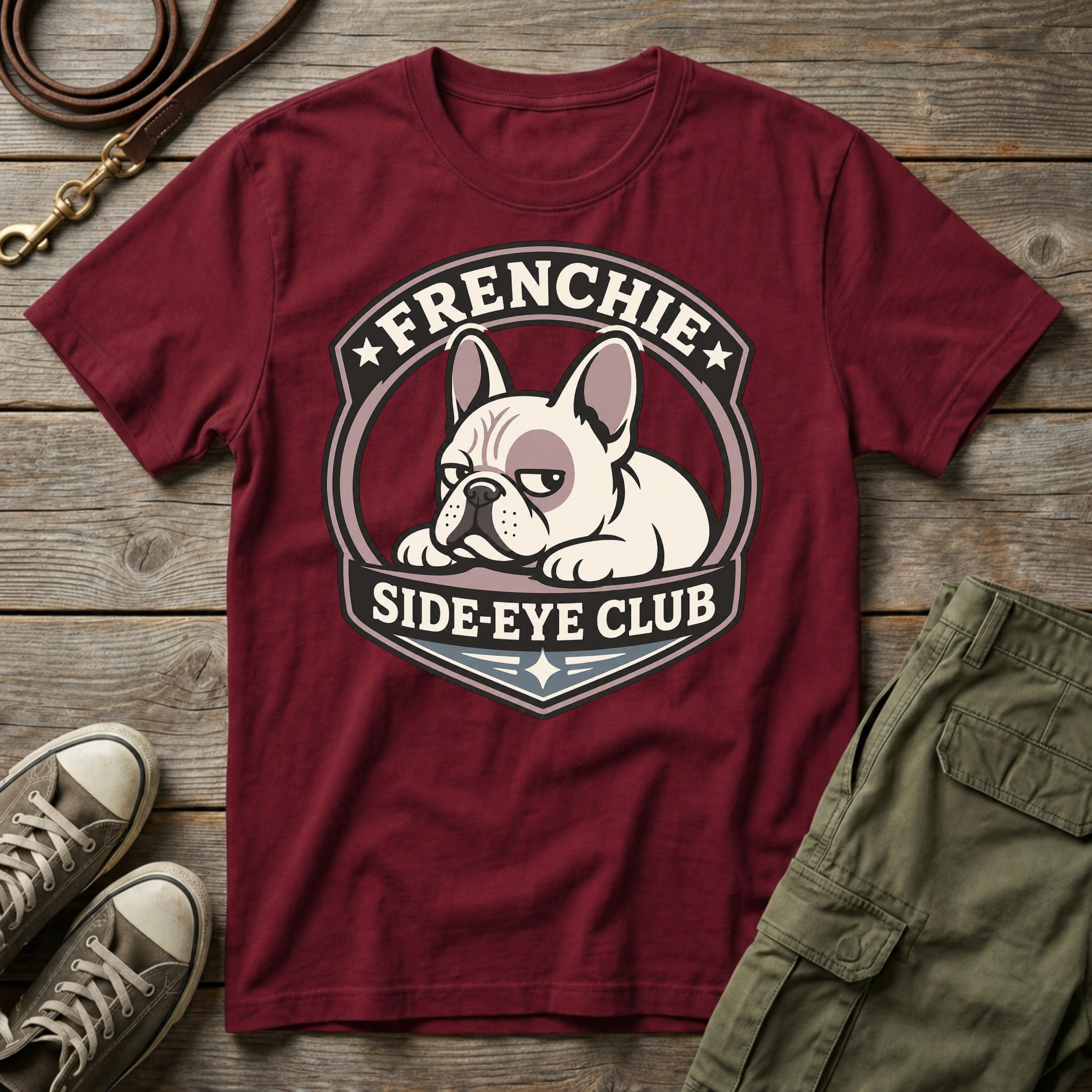 Frenchie Side-Eye Club T-Shirt