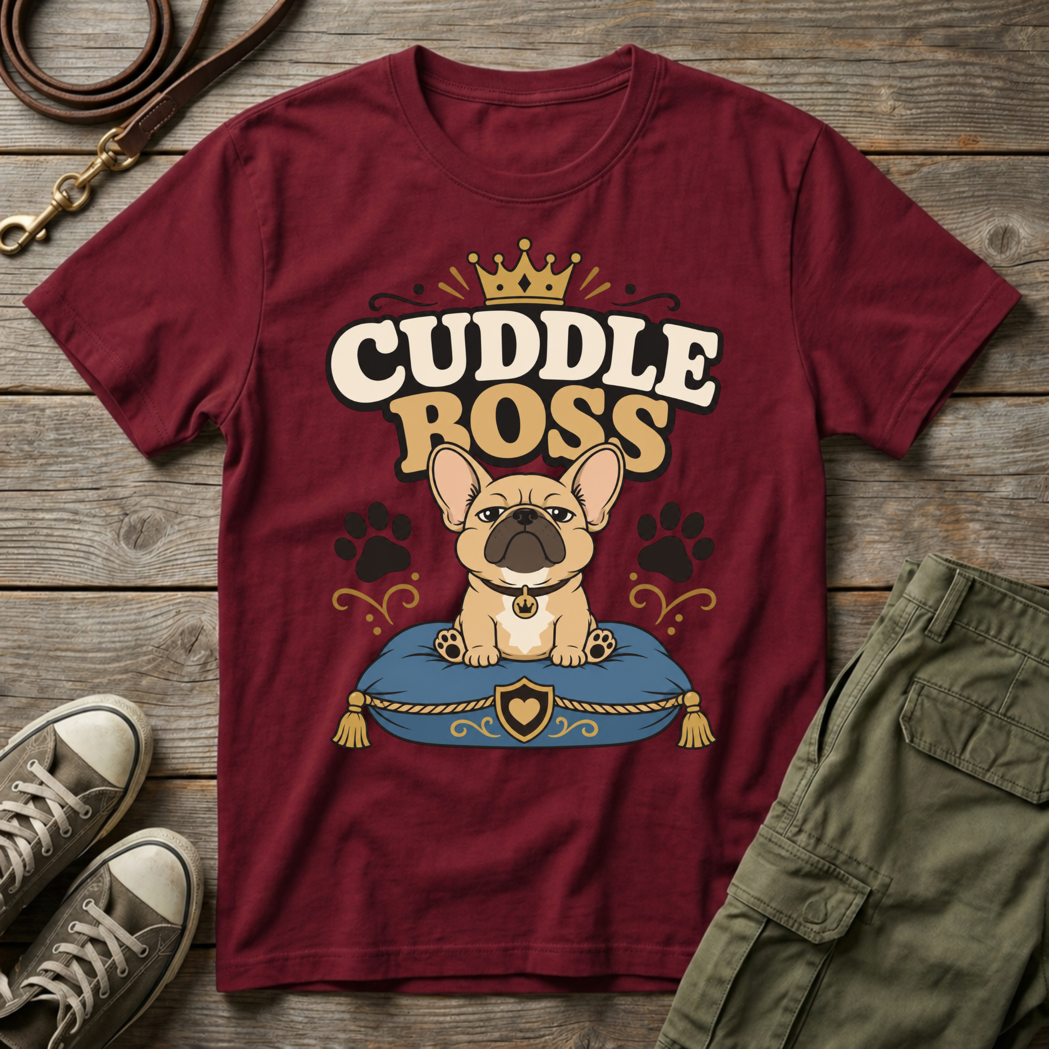 Frenchie Cuddle Boss T-Shirt