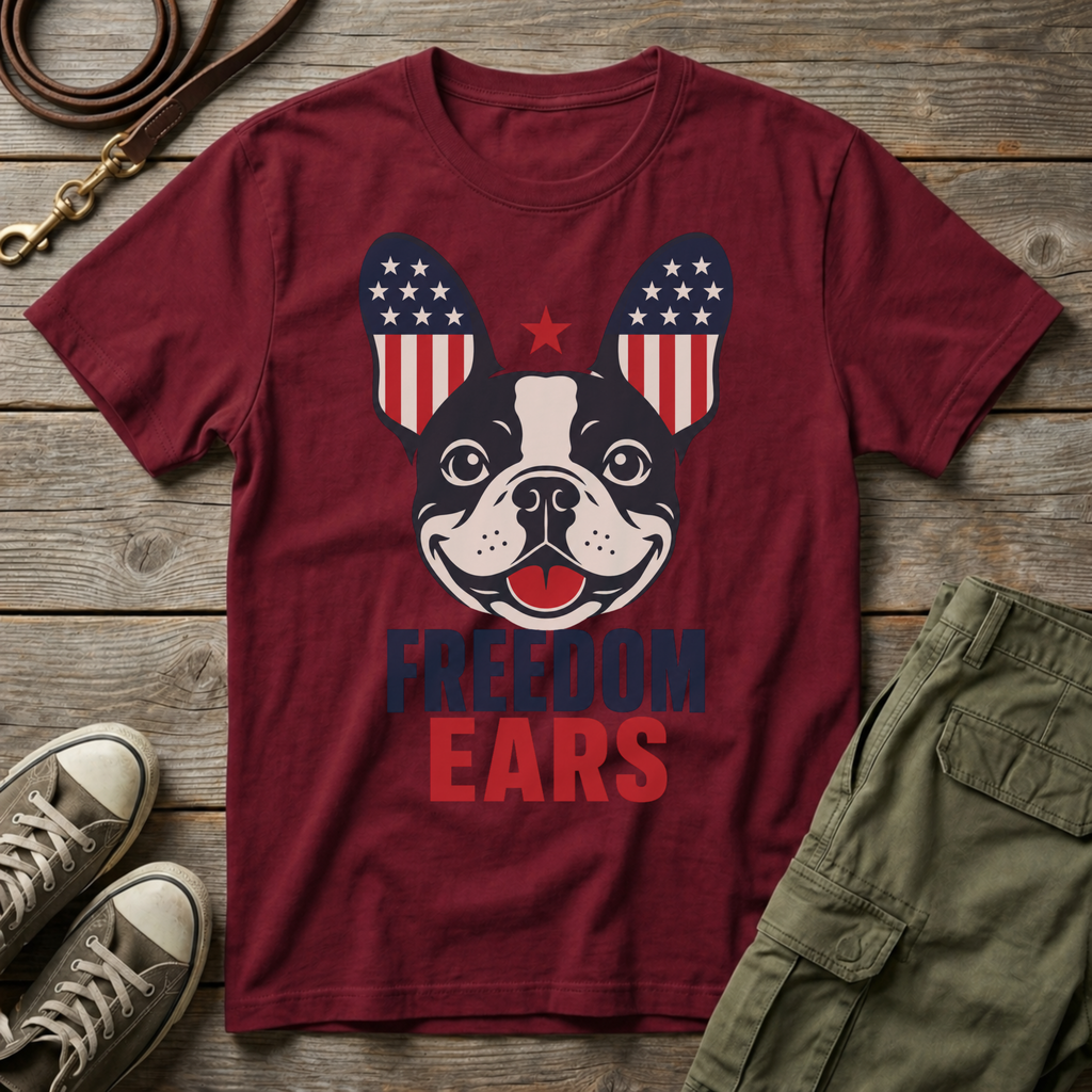 Frenchie Freedom Ears T-Shirt